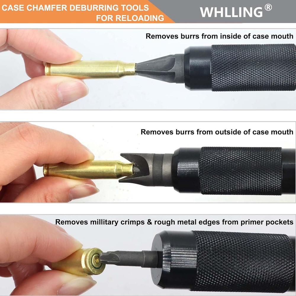 Case Prep Multitool, Case Chamfer Deburring Hand Tools for Reloading, Fits Case.