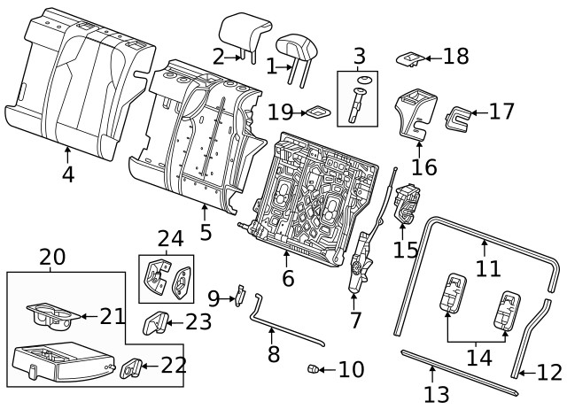 Genuine GM Headrest 26384706