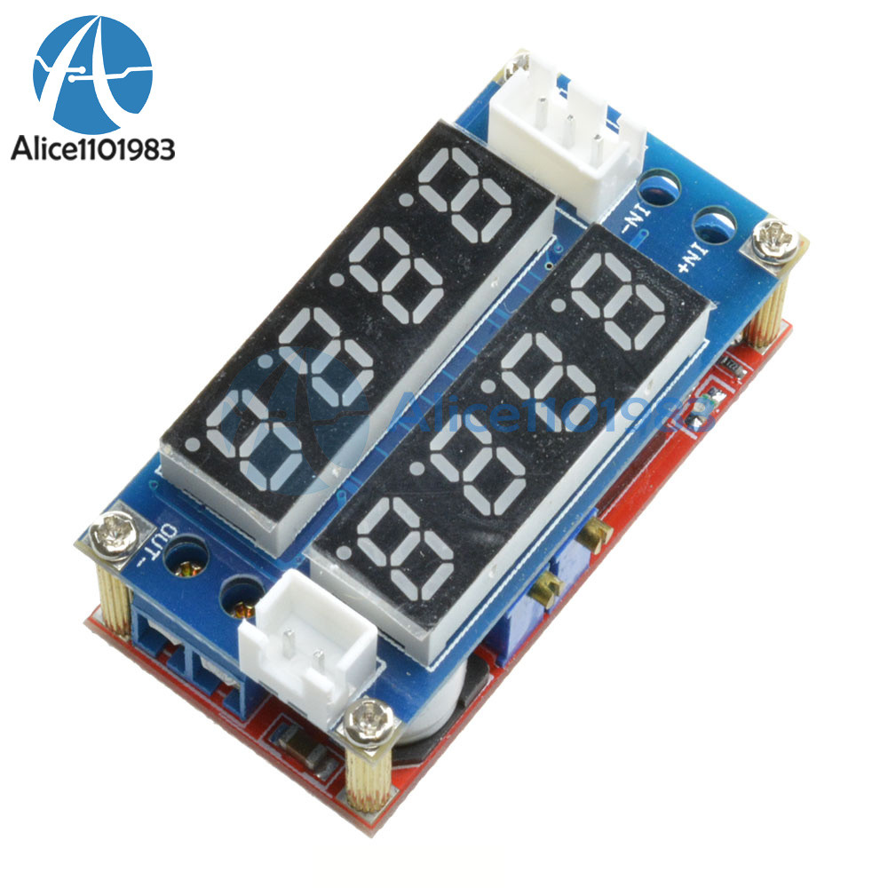 5A Adjustable CC/CV Display Step Down charge Module LED Panel Voltmeter Ammeter