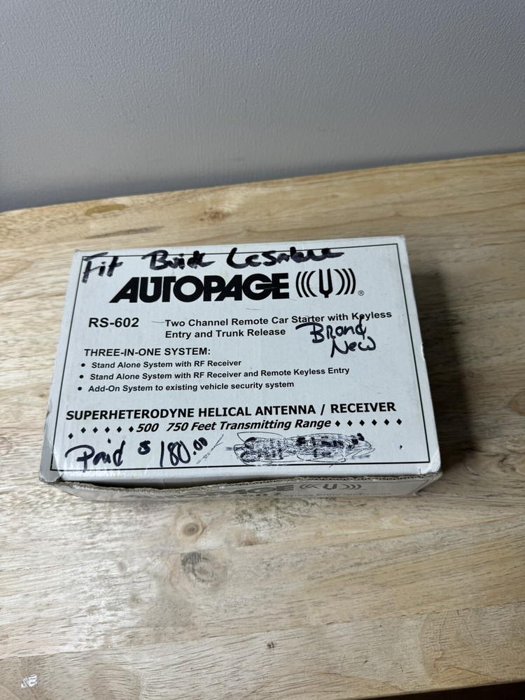AutoPage RS-602 NEW Open Box