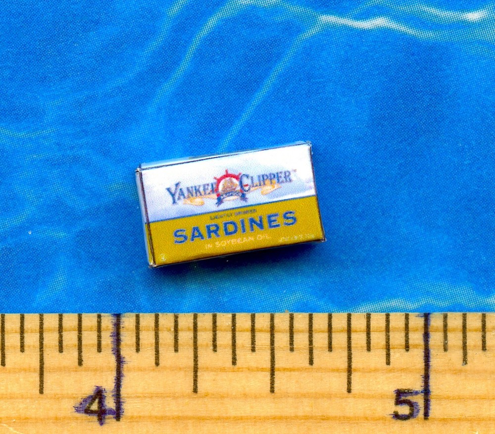 DOLLHOUSE Miniatures  SIZE Sardines Box