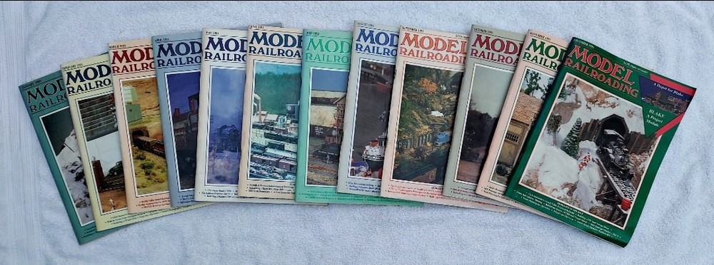 Lot 12 Model Railroading Train Magazine 1991 Complete Year