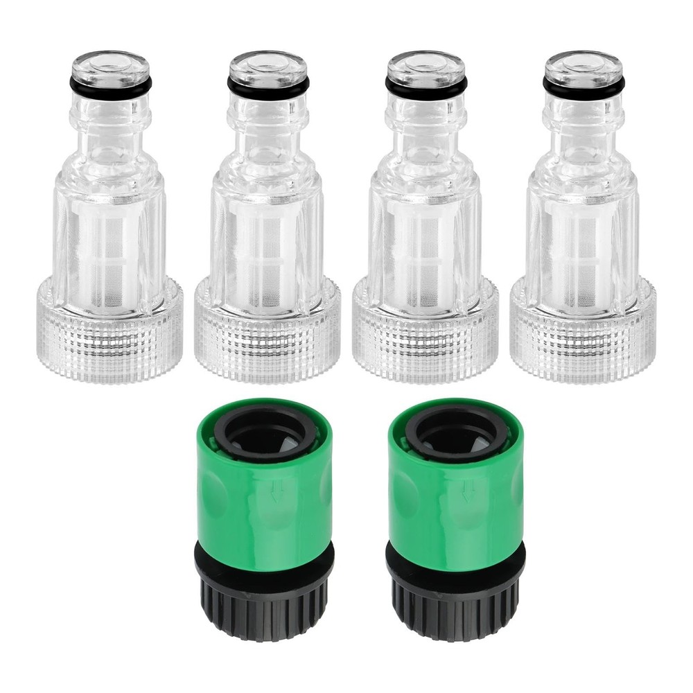homfanseec 4pcs 3/4 Inch Quick Connect Pressure Washer 0.98inch, green，white