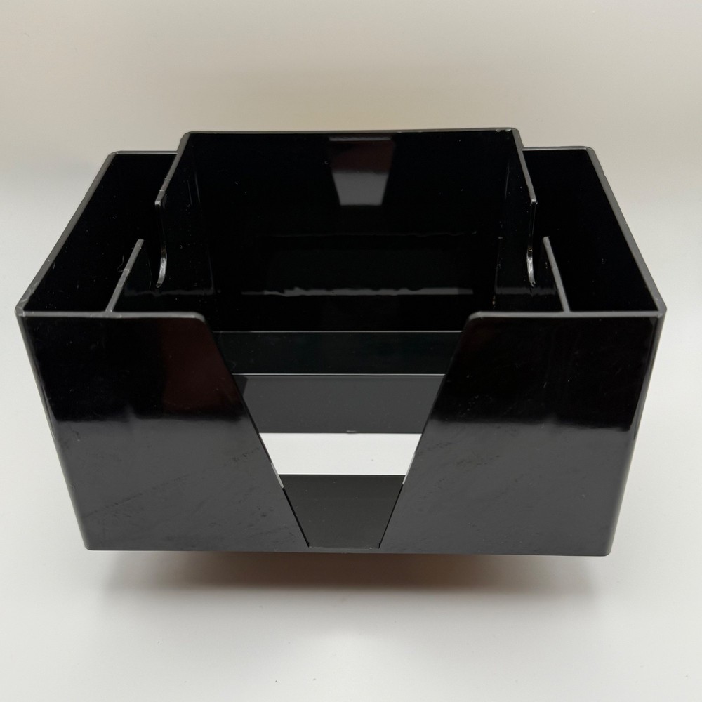 Dewar's Scotch Black Plastic Bar Caddy Napkin & Straw Holder