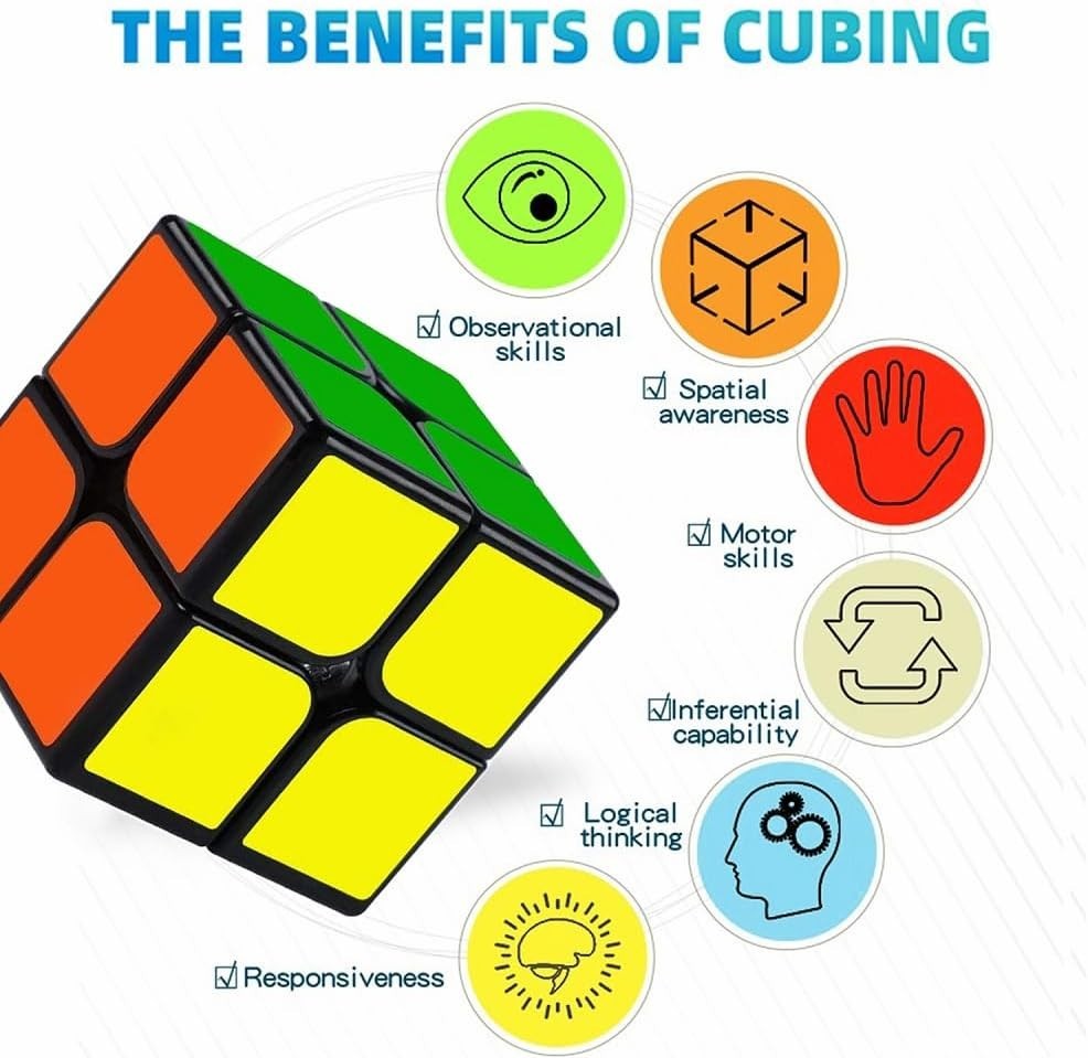 2x2x2 Puzzle Cube, Black