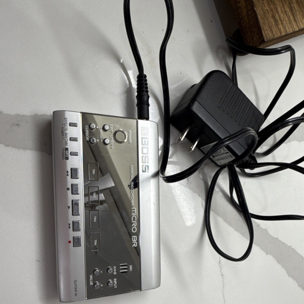 BOSS Micro BR Digital Recorder w/ Power Adapter – Untested Portable Multitrack