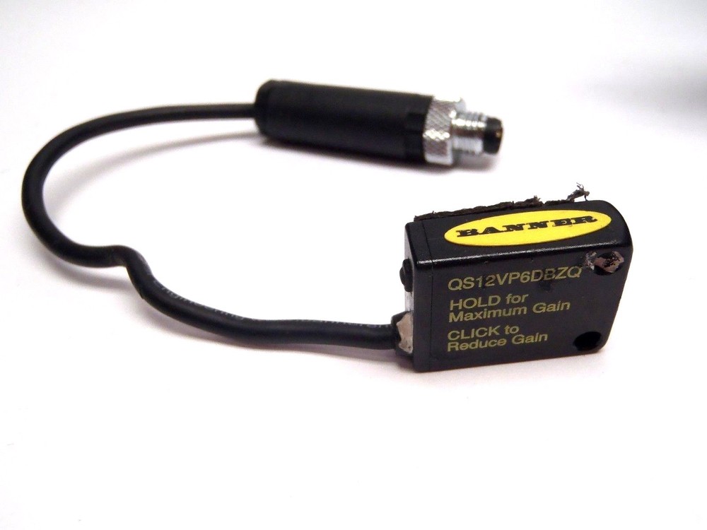 Banner QS12VP6DBZQ Mini-beam 2: Diffuse Flush Front Profile
