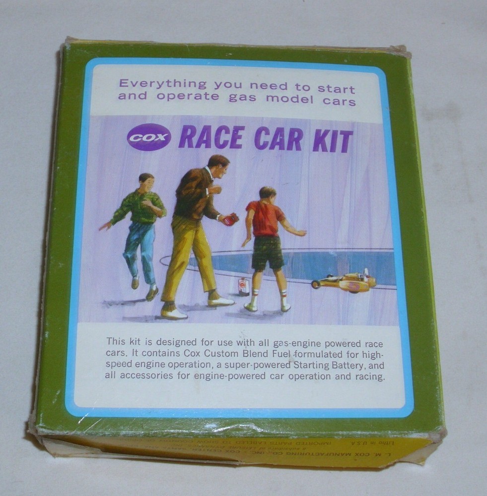 COX FOUR FORTY TETHER RACE CAR ACCESSORY KIT BOXED 1970s
