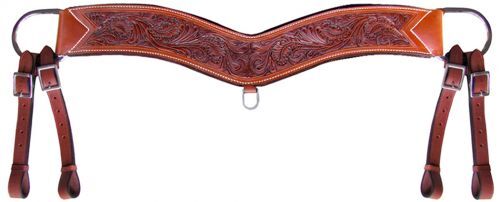 Showman Floral Tooled Tripping Collar