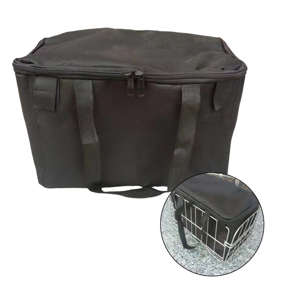 Bicycle Basket Inner Bag Secure and Convenient Storage Solution in Black
