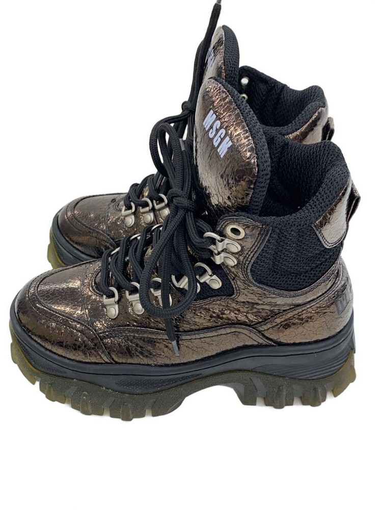 Msgm Lace-Up Boots/36/Brw 3544