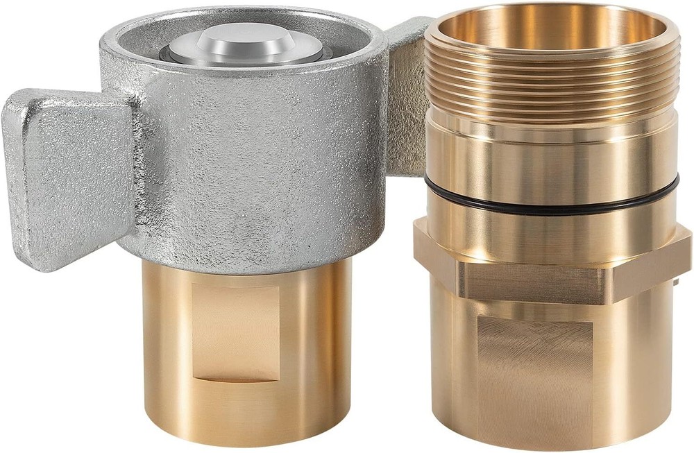 1-1/2" Wet-line Wing Nut Hydraulic Coupler for Live Bed/dump Trailer Systems