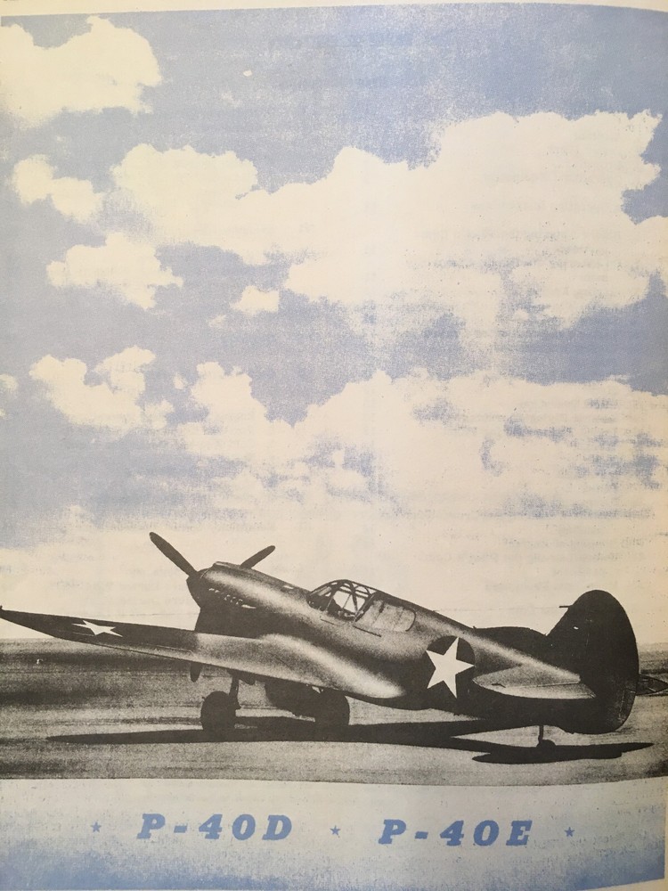 Curtiss-Wright P-40D & P-40 E Pilot's Flight Operations Instructions