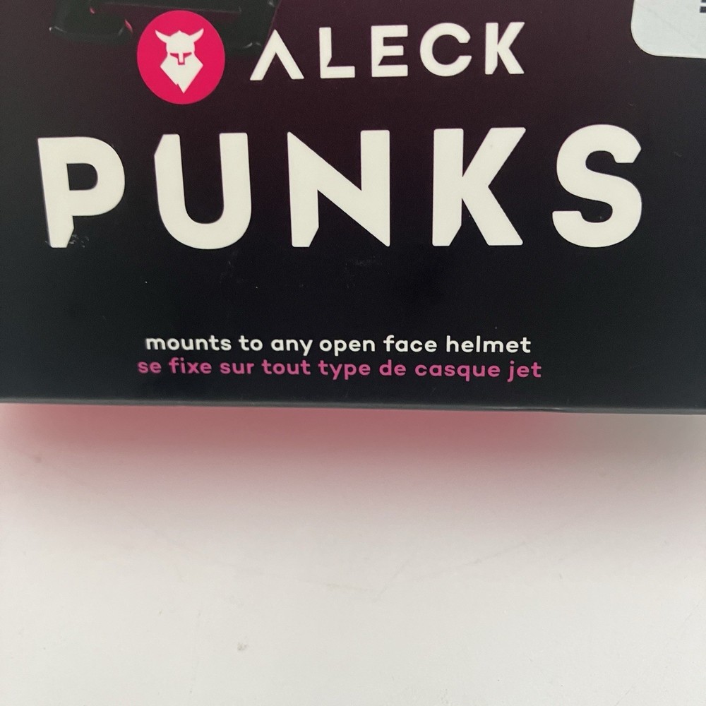 Aleck Punks Helmet Bluetooth Speakers Audio Comms System Open Box Tested
