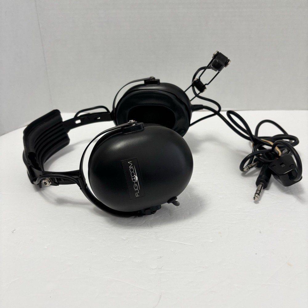 Flightcom Aviation Helicopter Headset Flight Com