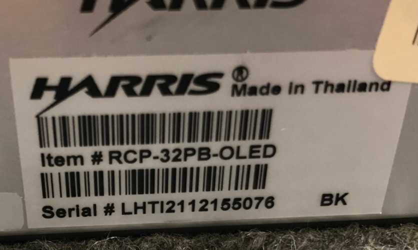 Harris RCP-32PB-OLED Router Control Panel with Adapter