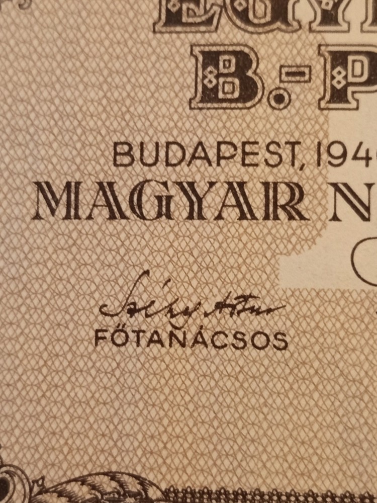 Egymillió B. - Pengő 1946