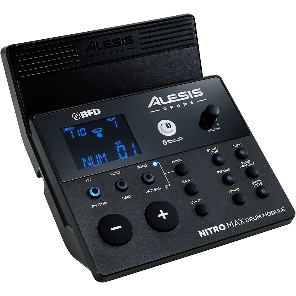 Alesis Nitro Max 8-Piece Electronic Drum Set With Bluetooth and BFD Sounds Black