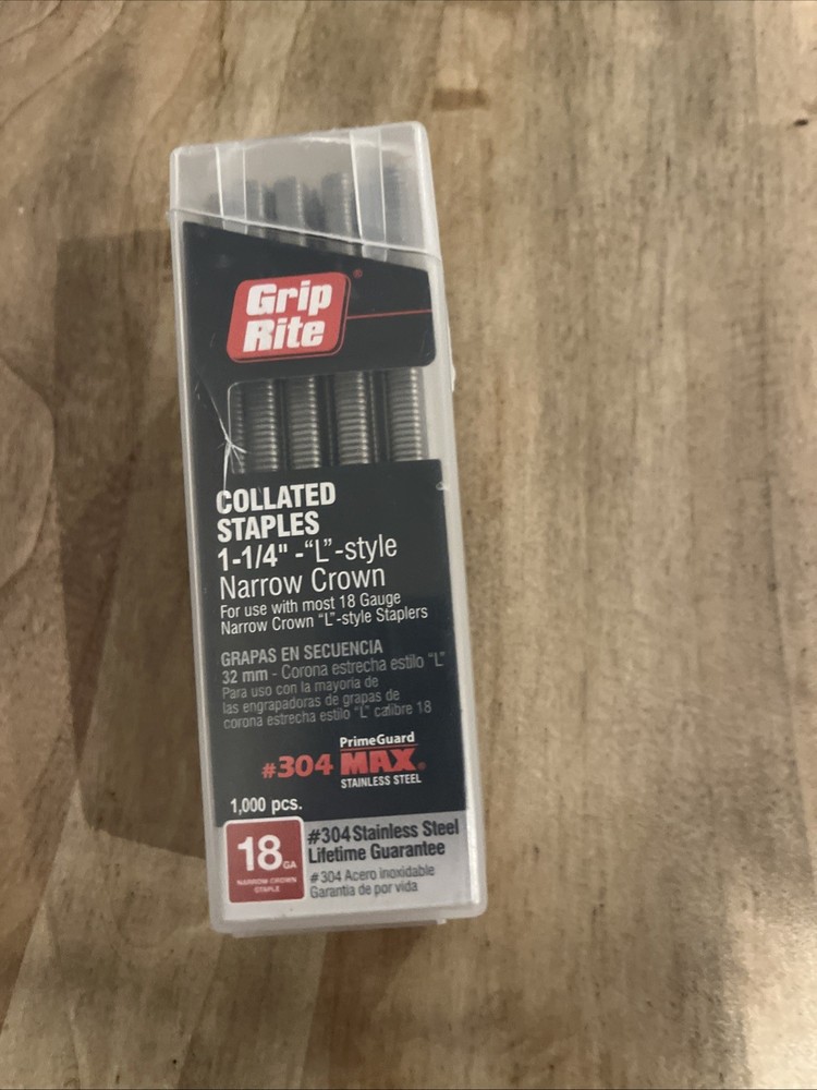 Grip Rite SS 1-1/4” Collated Staples