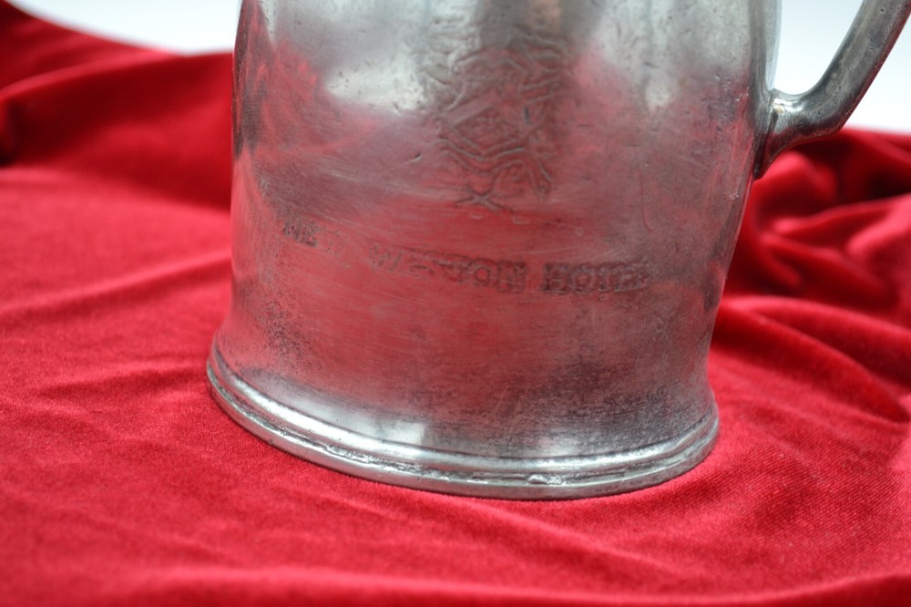 new weston hotel silver plated pitcher
