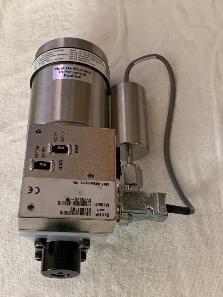 MKS Baratron Capacitance Manometer CV7627D-05 Baratron Isolation System
