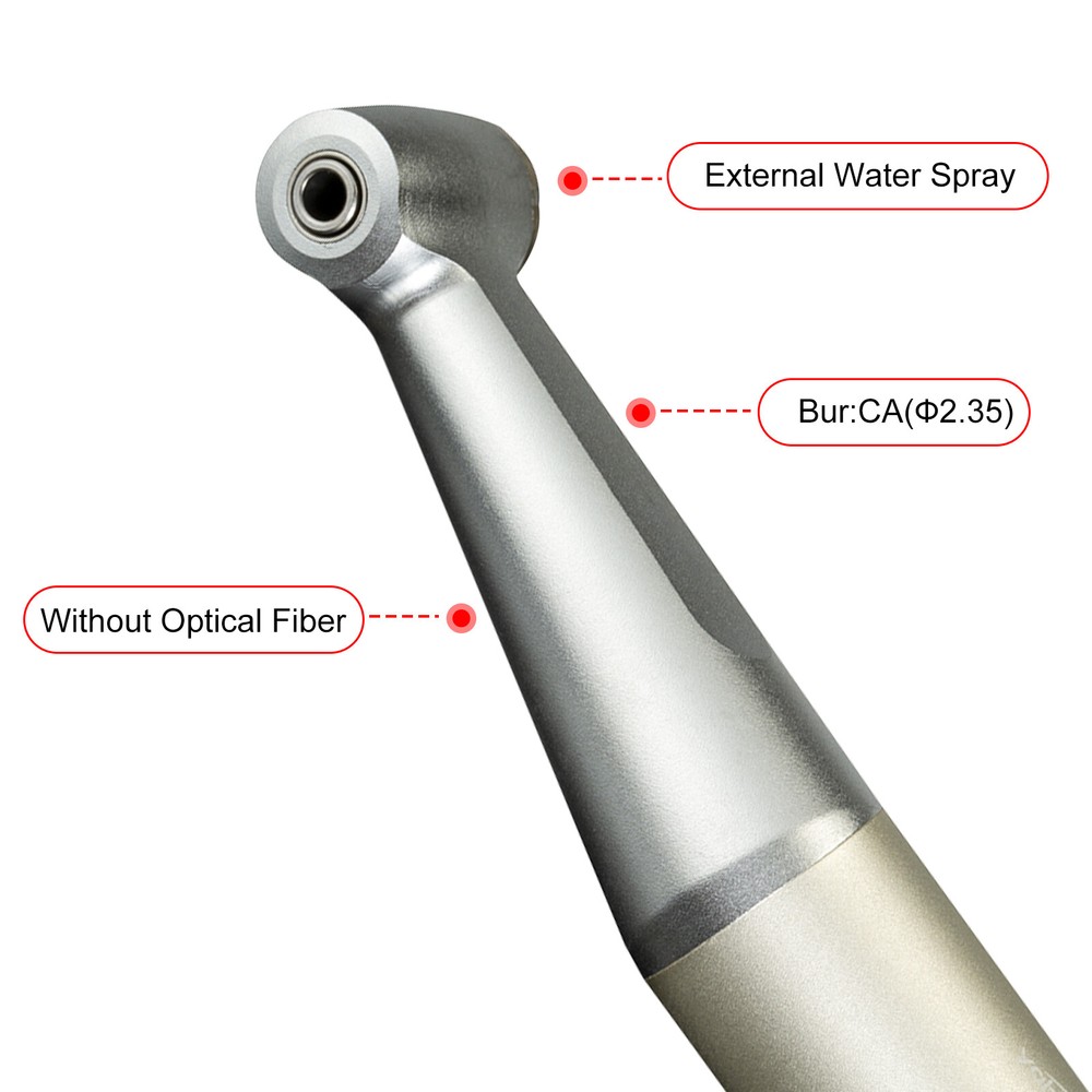 YABANG Dental Low Speed Push Button Type Contra Angle Handpiece 1:1 E-type FX23