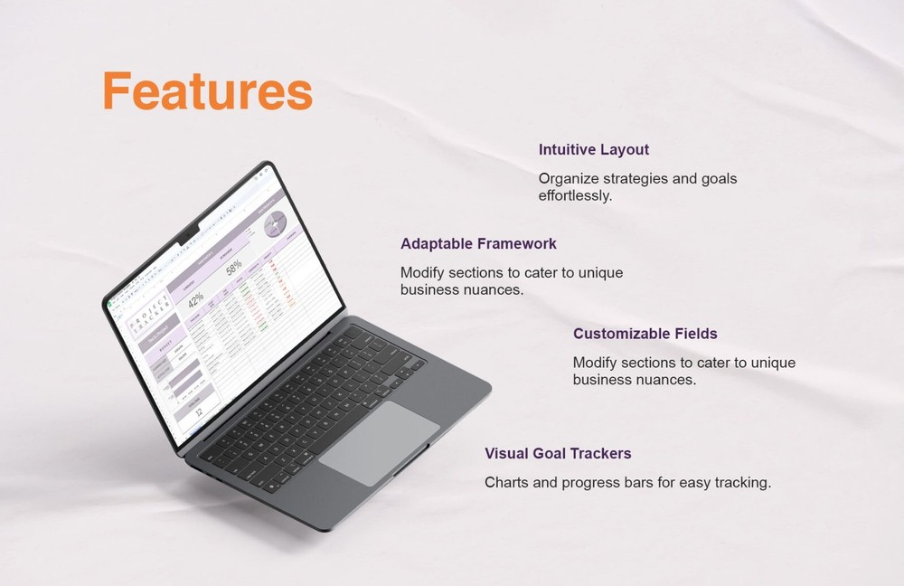 Project Tracker Excel Template | Task Management Spreadsheet | Budget planner