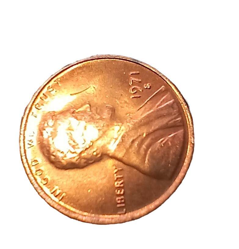 1971 S Error Cent DDO Date. EF