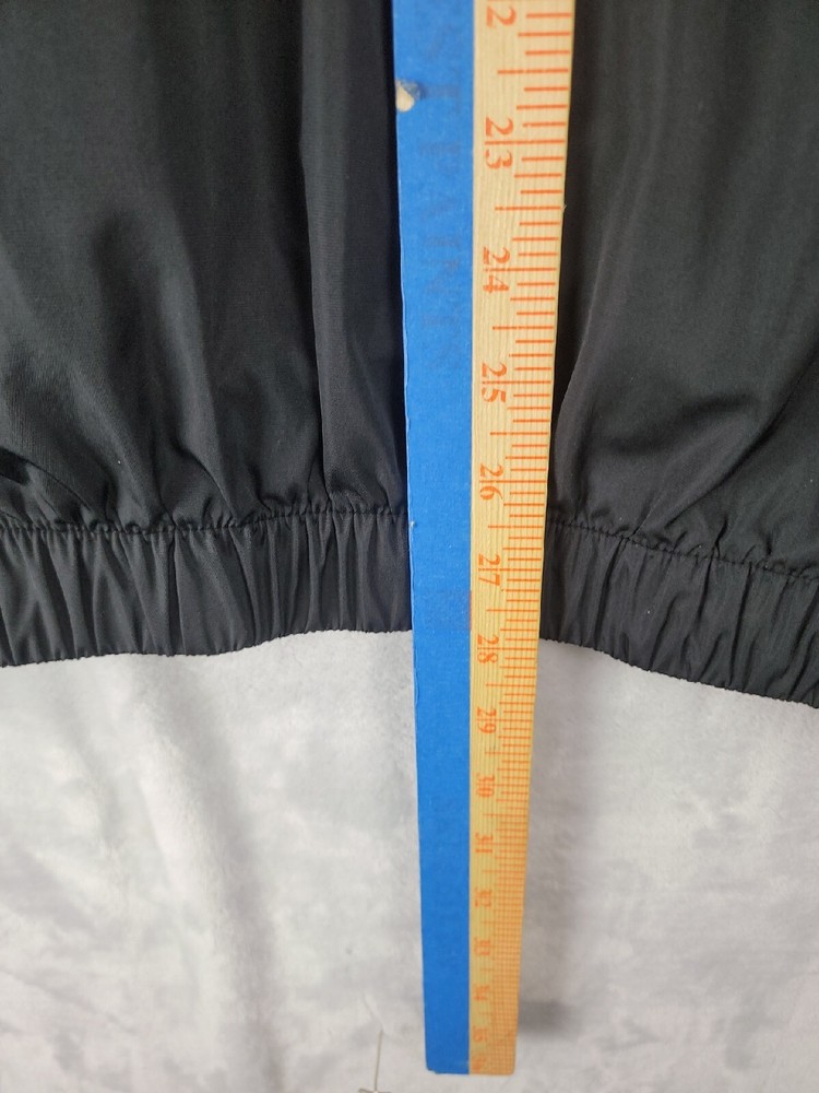 Footjoy Pullover Mens Medium Golf Windbreaker Black and White Long Sleeve Logo