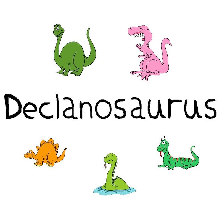 CafePress Declanosaurus 10" Wall Clock (114599113)