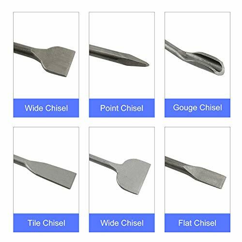 6pcs SDS Plus Rotary Hammer Bits Concrete Drill Chisels Tile Chisel Concrete Set