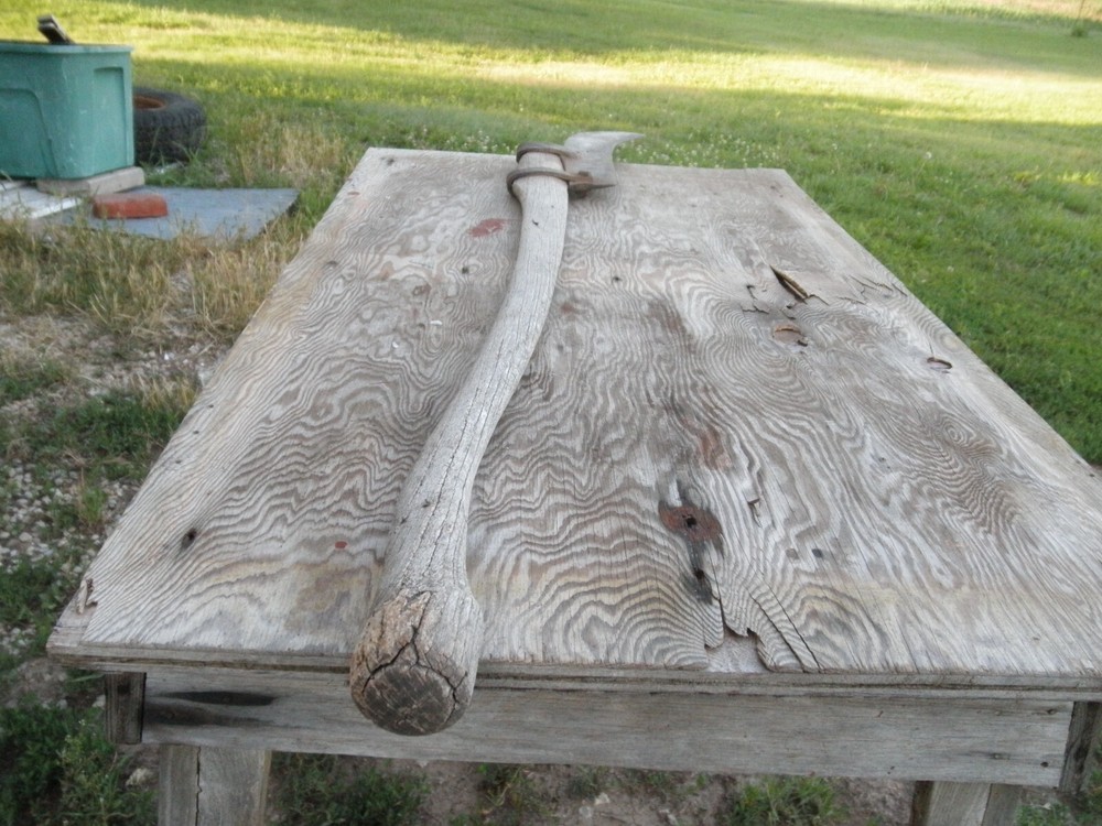 Curved Bill Hook Brush Axe WITH HANDLE fireman