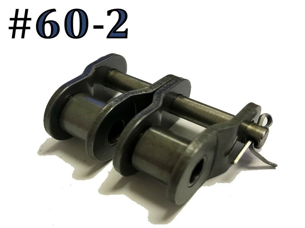 #60-2 DOUBLE ROLLER DUPLEX CHAIN OFFSET CONNECTING LINK *PACK OF 5* FAST