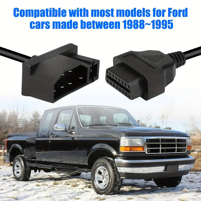 For Ford Engine Repair Tool 7 Pin OBD1 to OBD2 Cable Adapter Code Reader Scanner