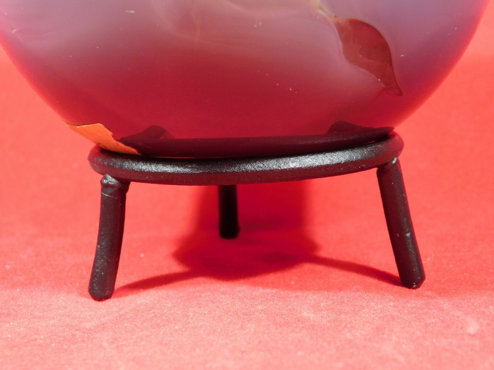 Sphere Stand Black Metal Short Large Size