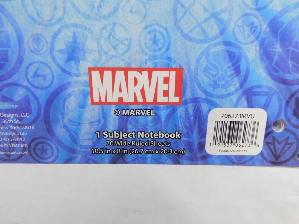 2 Marvel Avengers Guardians 1 Composition Notebook 1 Subject Notebook