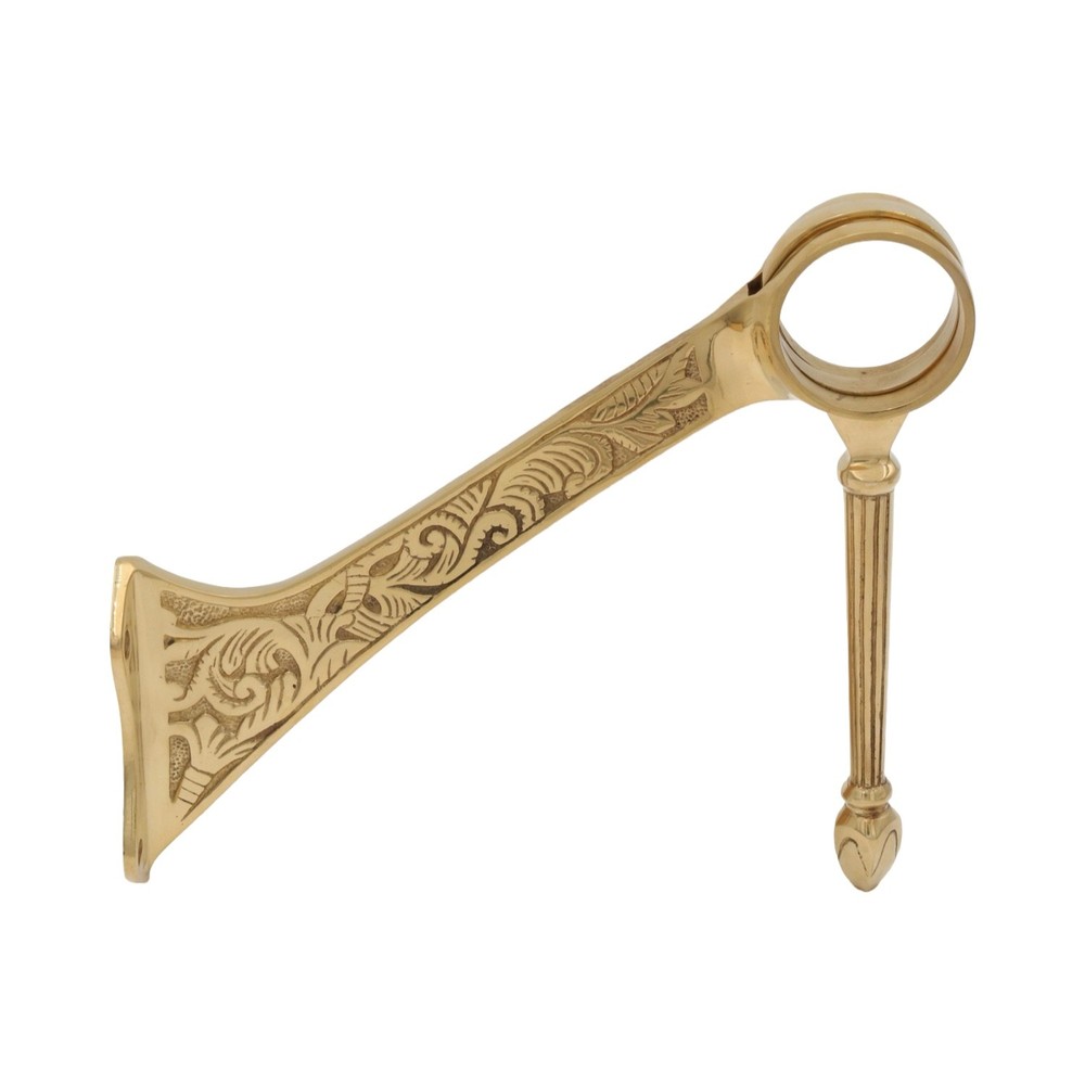 Swing Arm Cast Solid Brass Bar Foot Rail 2 inches