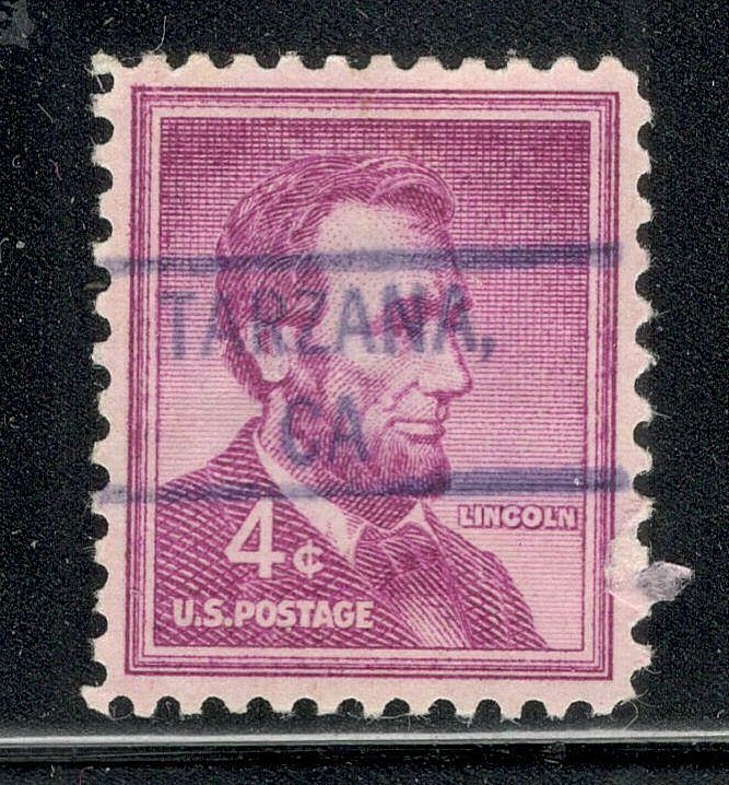 Sc # 1036 ~ 4 cent Liberty Issue, Precancel, TARZANA, CA