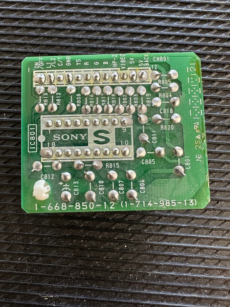 Sony PVM-20M2MDU "S" Caption Decoder PCB 1-668-850-12