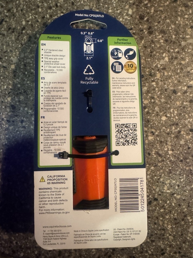 Squire Heavy Duty Padlock (CP50)