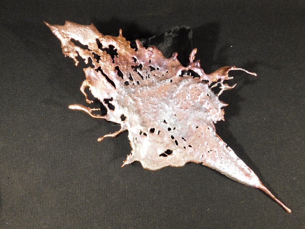 Big! Bright Solid Solid COPPER Splash ART Sculpture Arizona 161gr