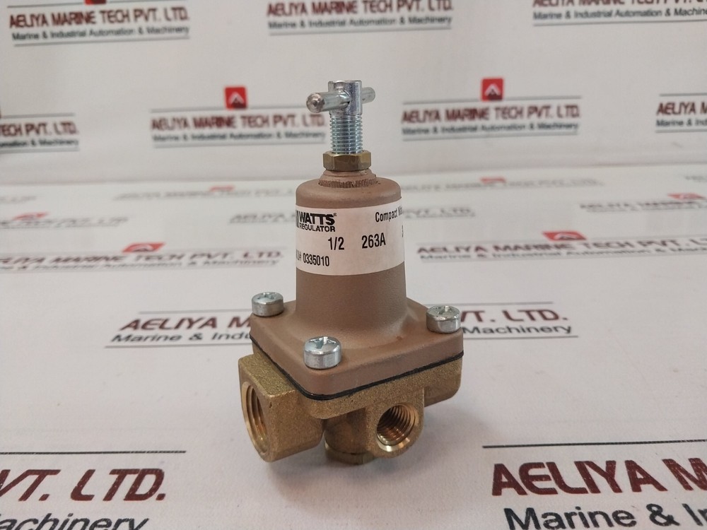 Watts 0335010 1/2"Compact Water Pressure Regulator 3-50 PSI
