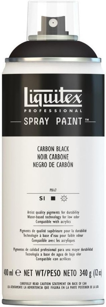 Matte Carbon Black Spray Paint - 12oz 400ml=