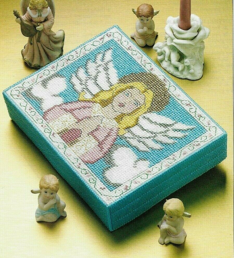 ANGEL BOX HOME DECOR PLASTIC CANVAS PATTERN INSTRUCTIONS