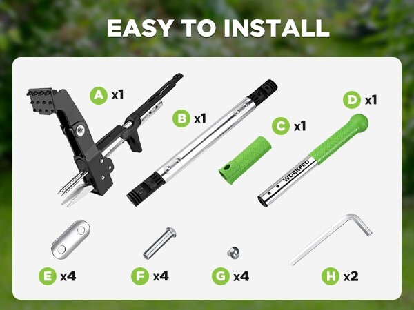 Stand Up Weed Puller Tool with Ergonomic 39" Long Handle Heavy Duty