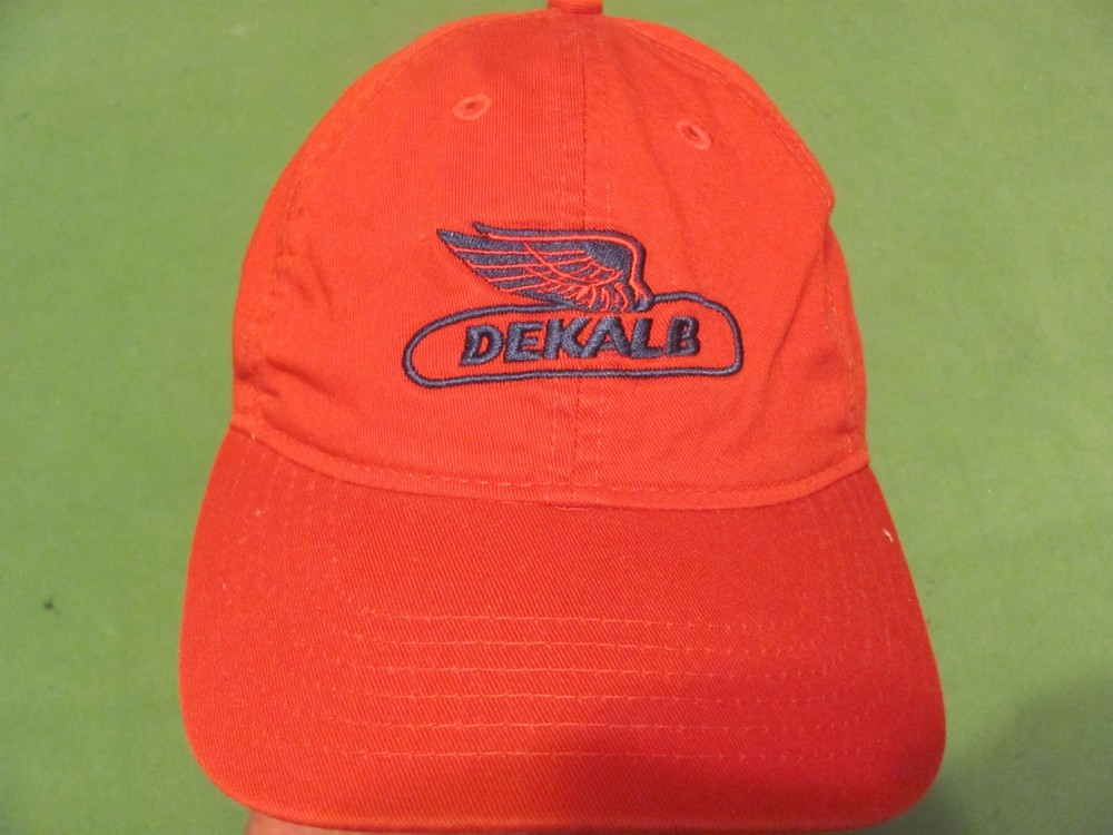DEKALB - ILLINOIS - Adjustable Red Baseball Hat/Cap