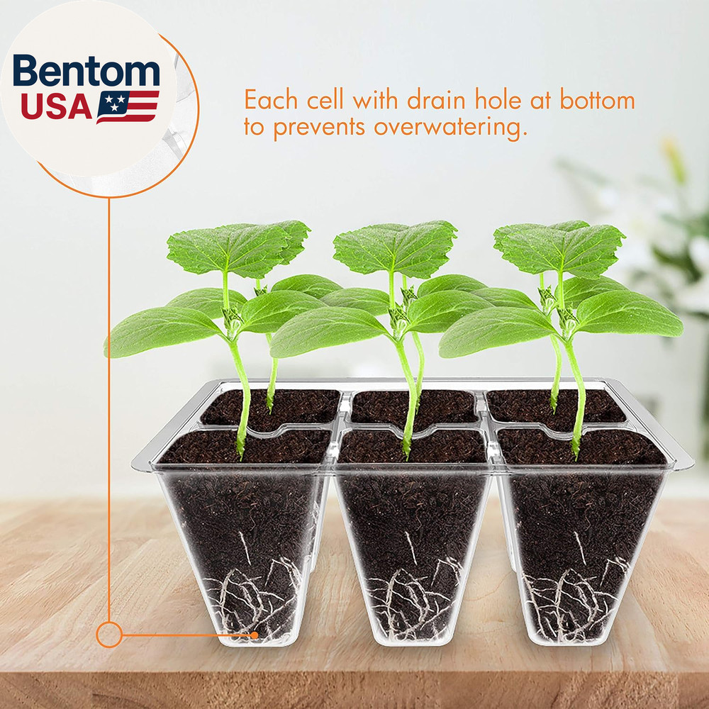 3 Pack Seed Starter Tray Germination Kit, Seed Starter Kit with Adjustable Humid