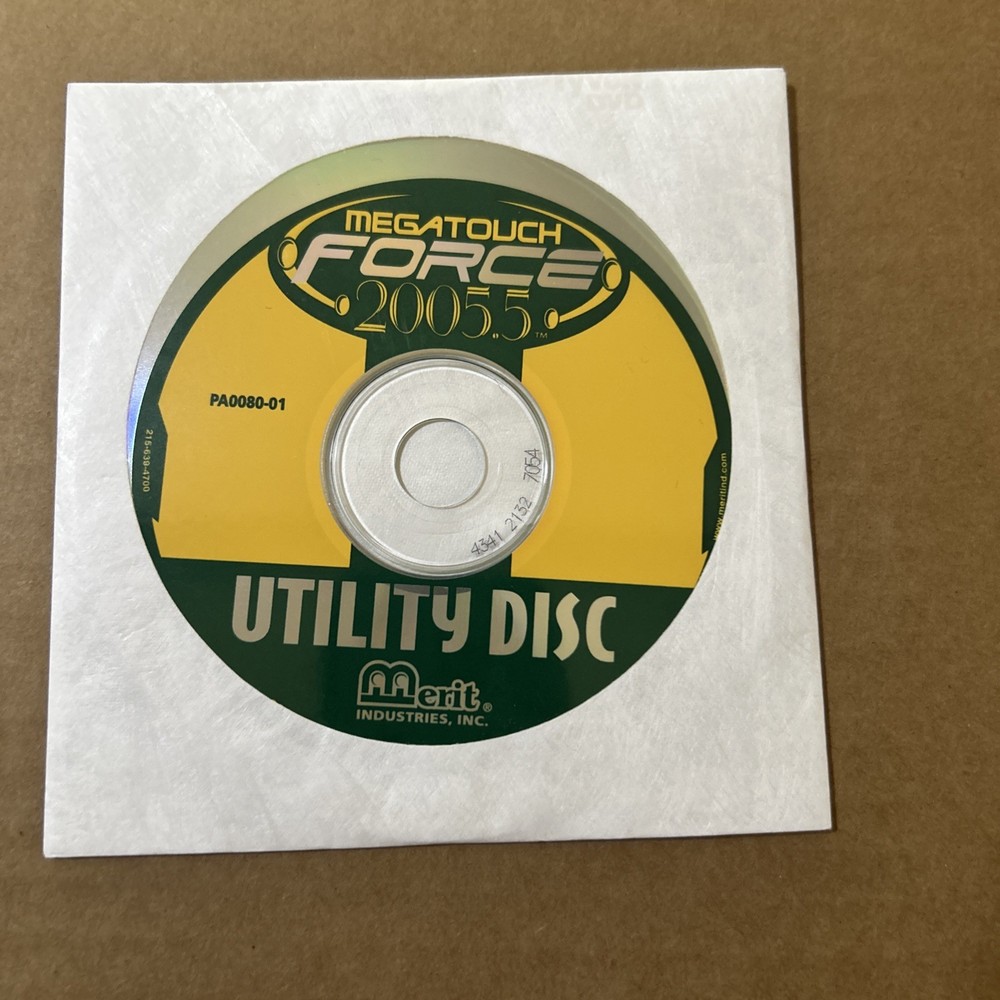 Cd Unopened Force 2005.5 Utility Disk MERIT MEGATOUCH