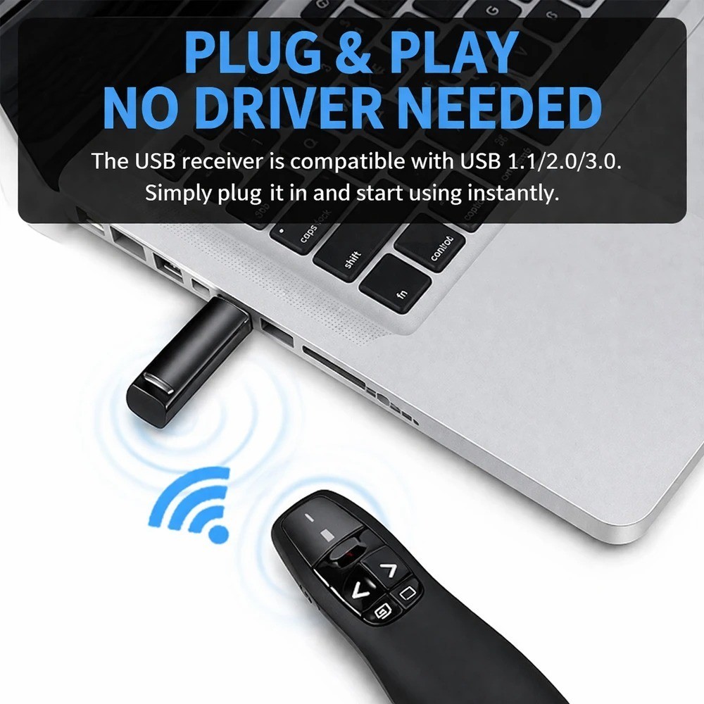 Power point Presentation Remote Wireless USB PPT Presenter Laser Pointer Clicker