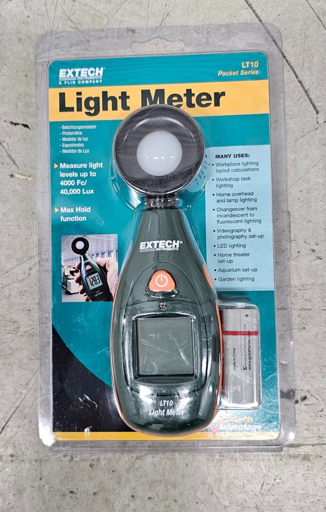 Extech (Flir) Light Meter LT10 Pocket Series. New IOB.